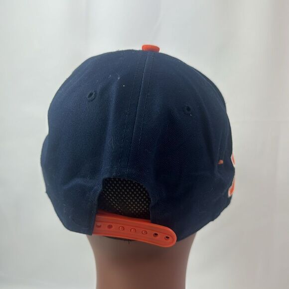 New Era Denver Broncos Navy Blue Baycik 9FIFTY Mens Snapback Hat - Picture 5 of 13